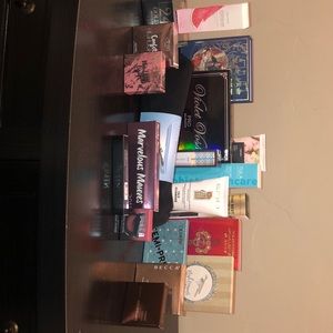 makeup, hair straightener, lotion, & skin care
